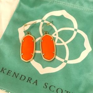 Kendra Scott Elle Earring Gold and Orange